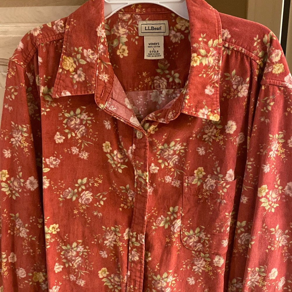 L.L.Bean Corduroy blouse